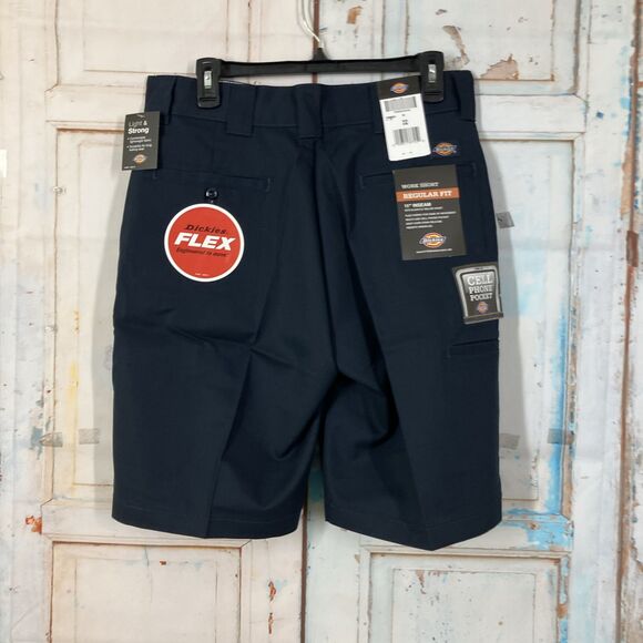 Dickies Work Short Regular Fit WR850DN 11" Inseam Cell Phone Pocket - Picture 2 of 11